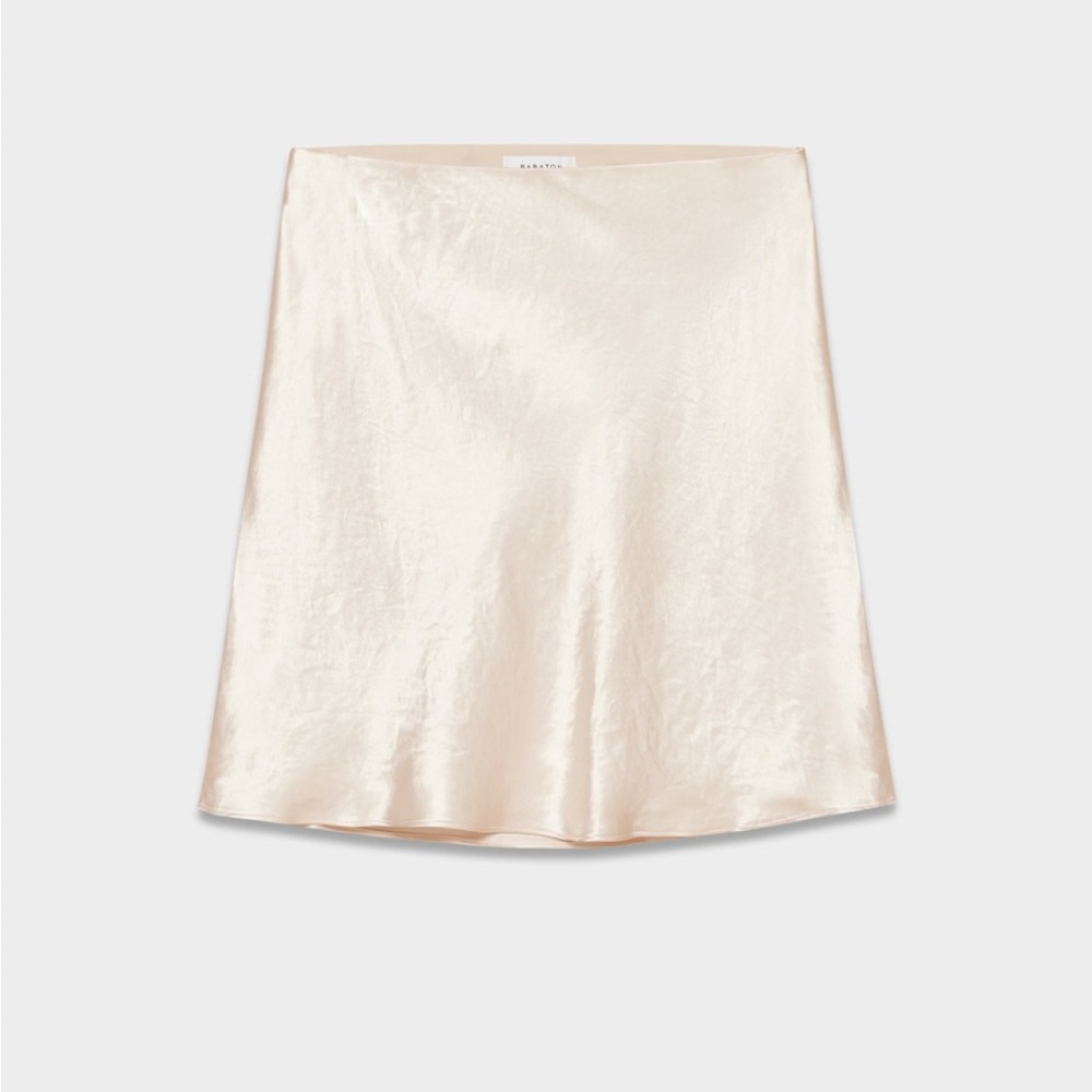 Aritzia Mini Slip Satin Skirt